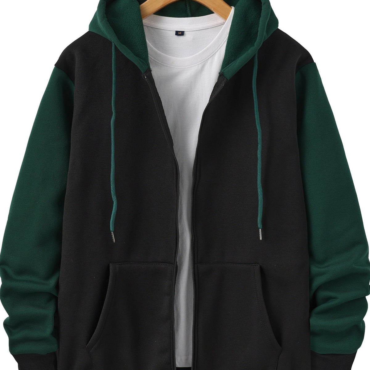 MANSSINO™ | Colour-Block Zip-Up Hoodie
