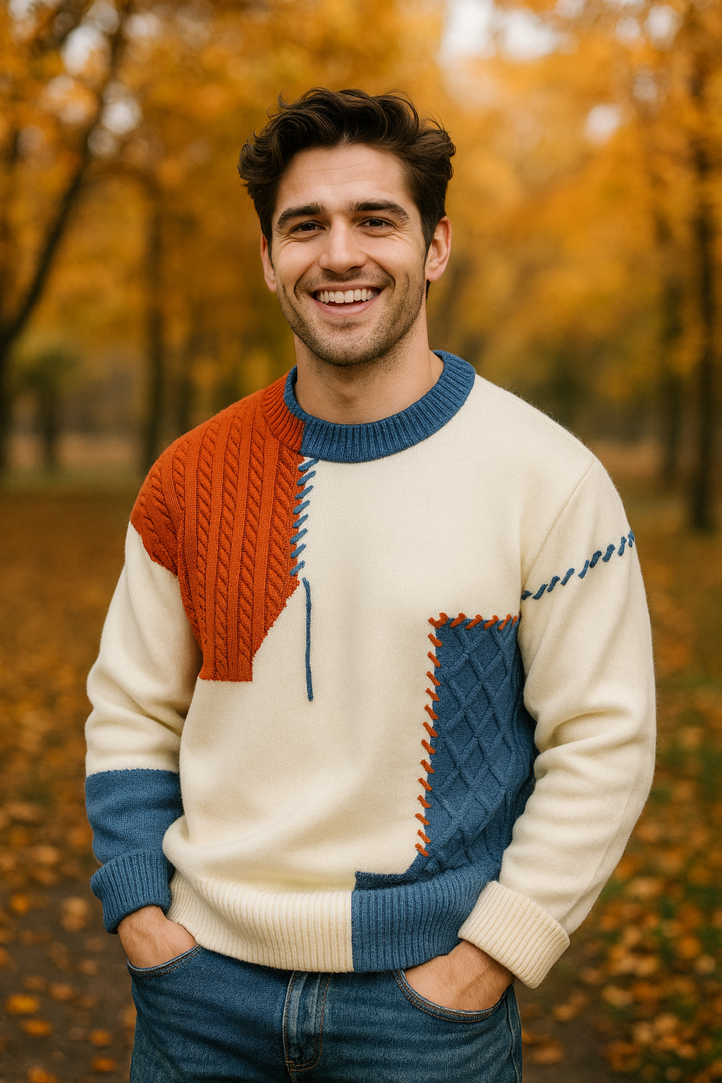 MANSSINO™ | MEN'S PATCHWORK SWEATER