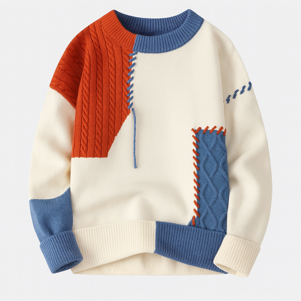 MANSSINO™ | MEN'S PATCHWORK SWEATER