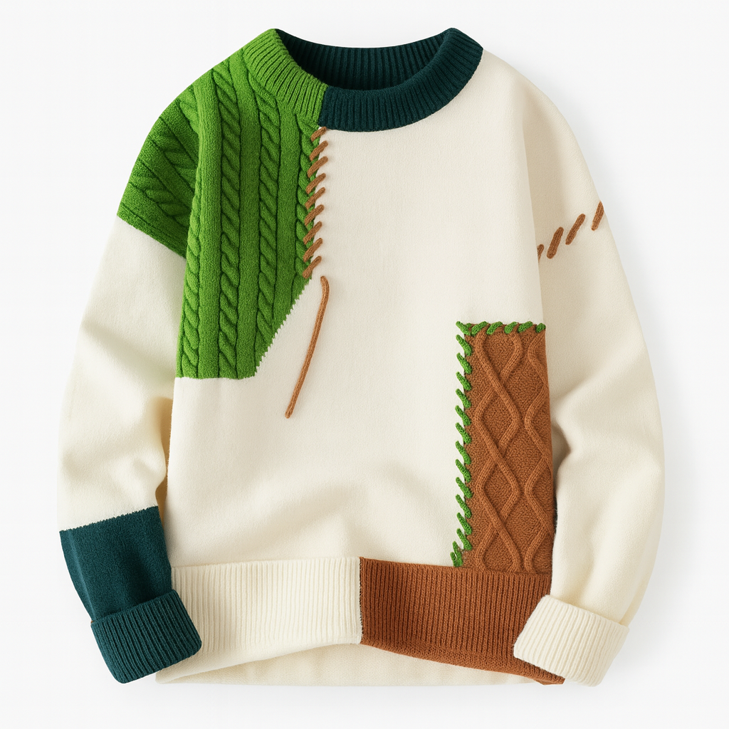MANSSINO™ | MEN'S PATCHWORK SWEATER