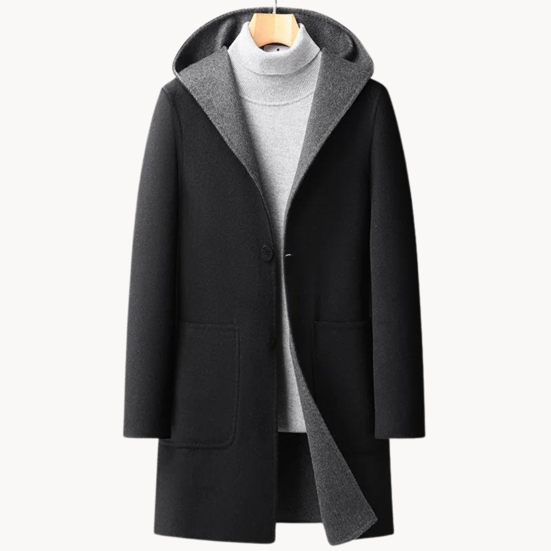 MANSSINO™ | Men's Hooded Wool Coat