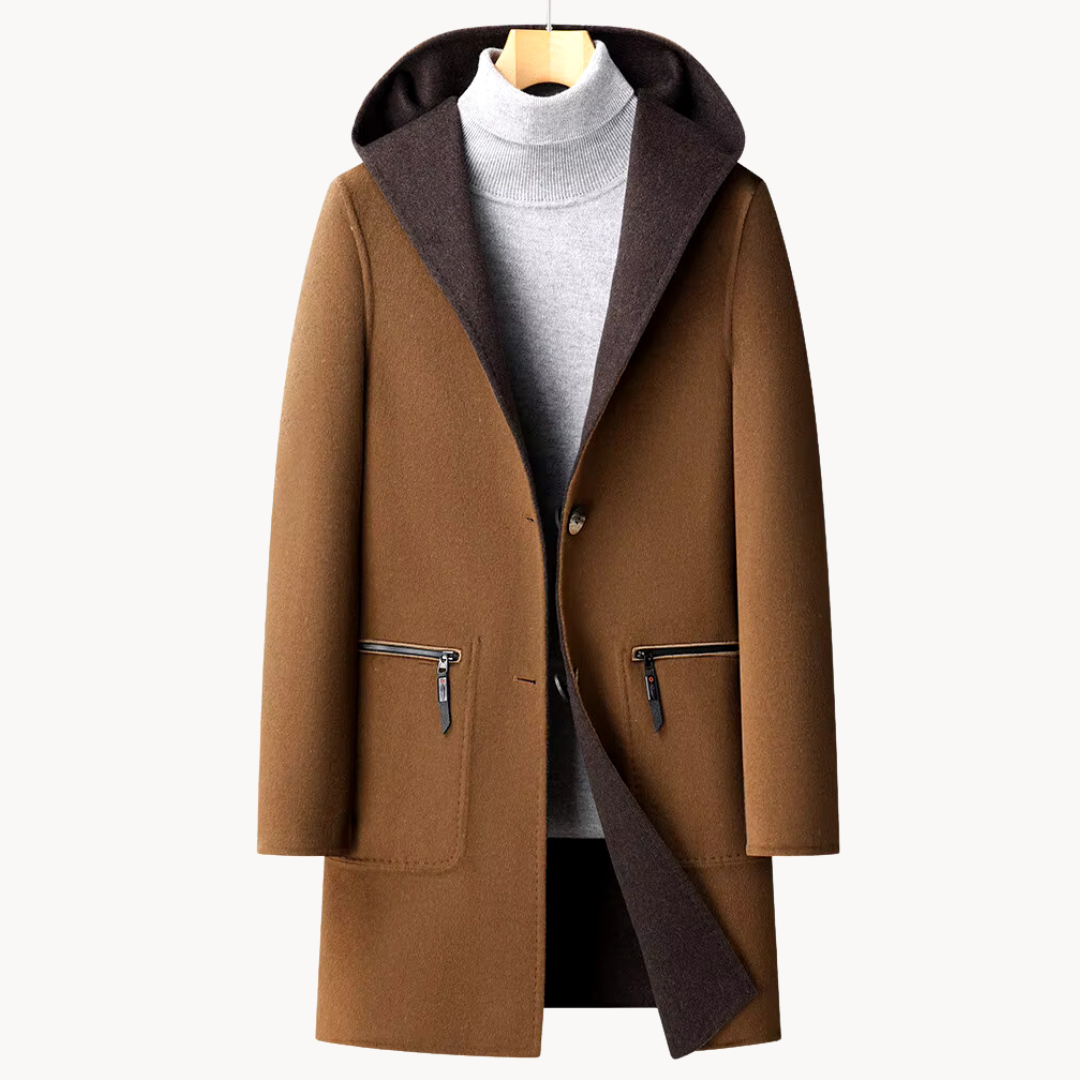 MANSSINO™ | Men's Hooded Wool Coat