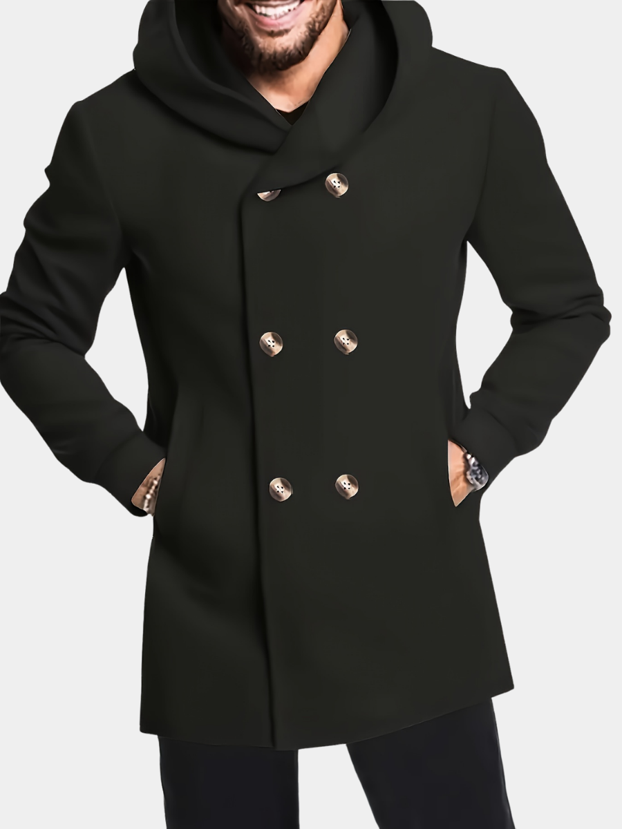 MANSSINO™ | Men's Hooded Mid-Length Coat