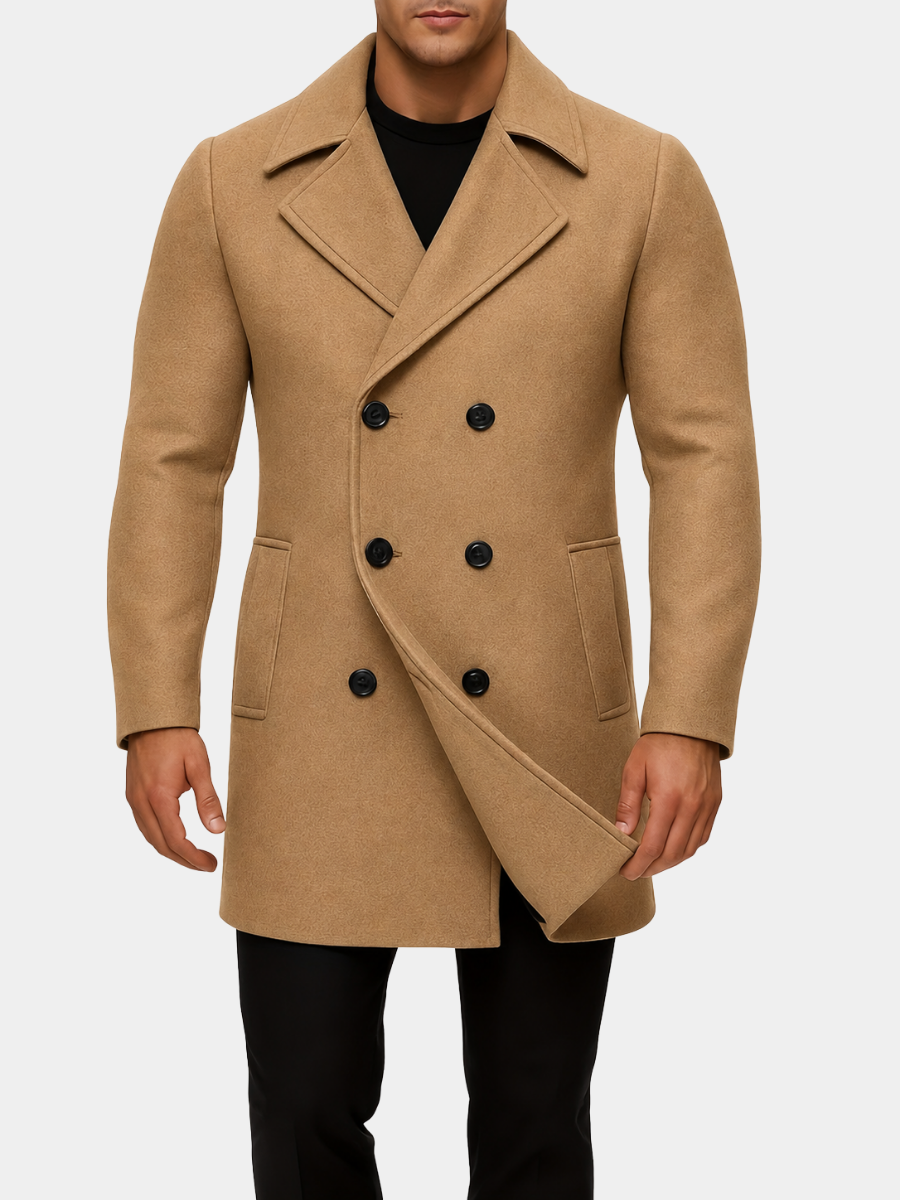 MANSSINO™ | MEN'S MID-LENGTH LAPEL COAT
