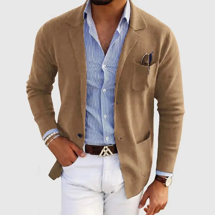 MANSSINO™ | Men's Knit Polyester Blazer