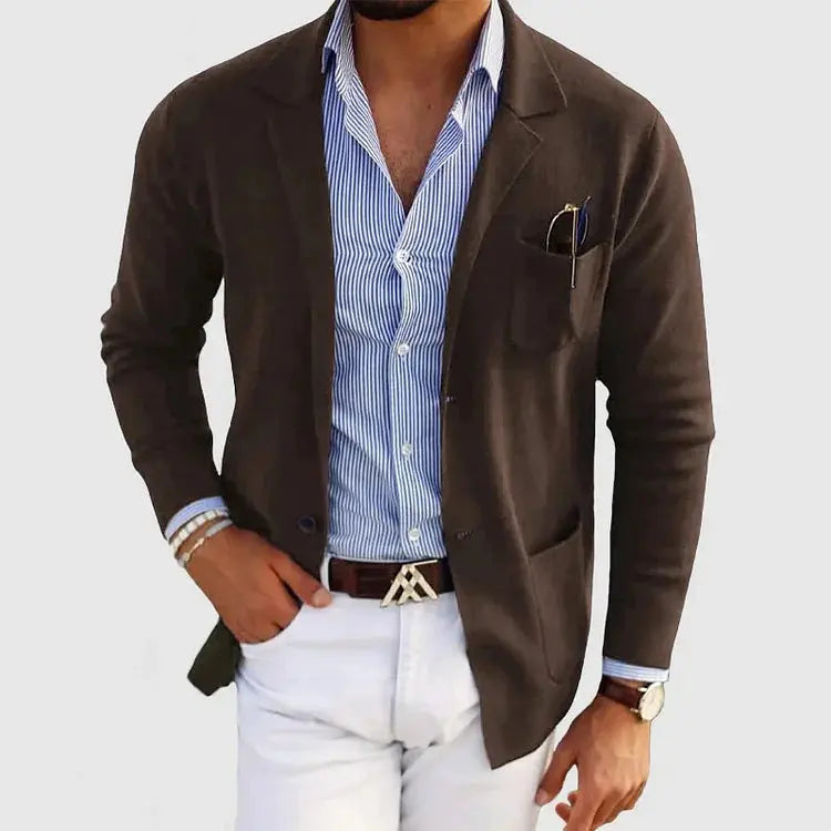 MANSSINO™ | Men's Knit Polyester Blazer