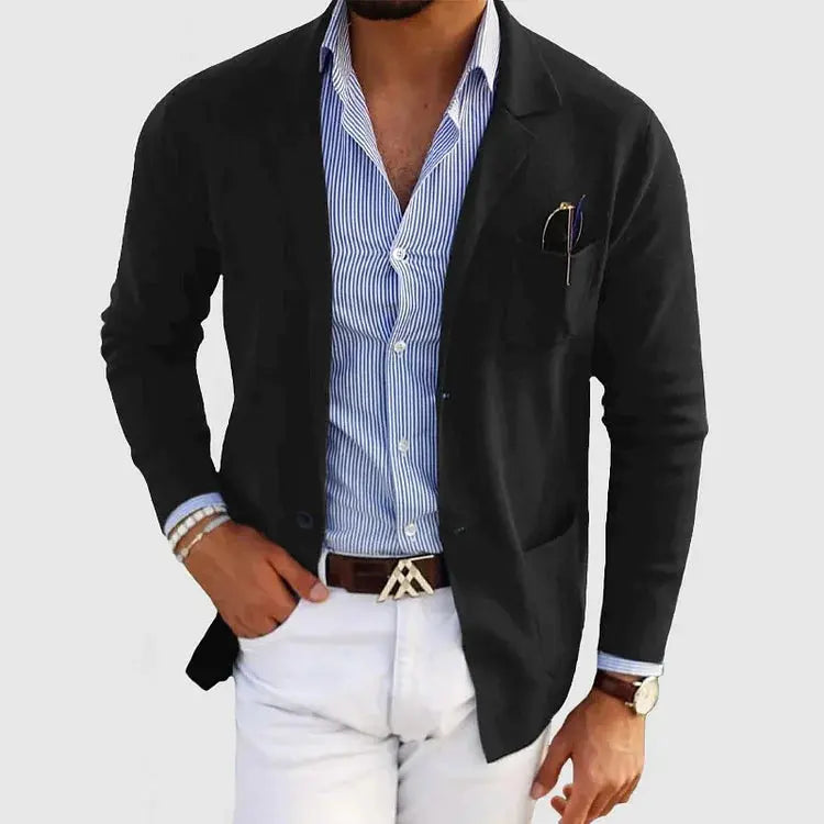 MANSSINO™ | Men's Knit Polyester Blazer