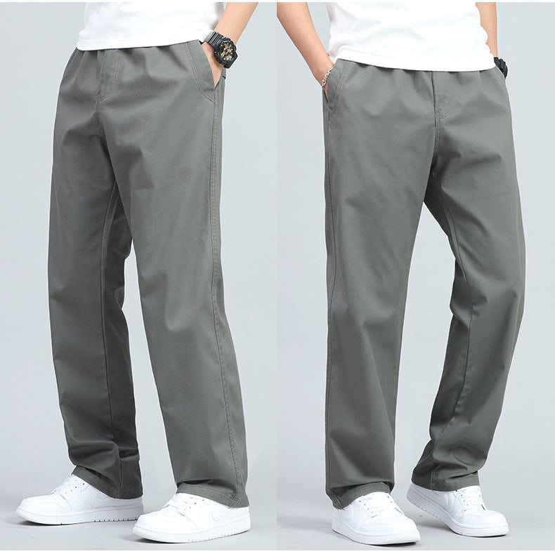 MANSSINO™ | Men's Loose-Fit Cotton Straight-Leg Trousers