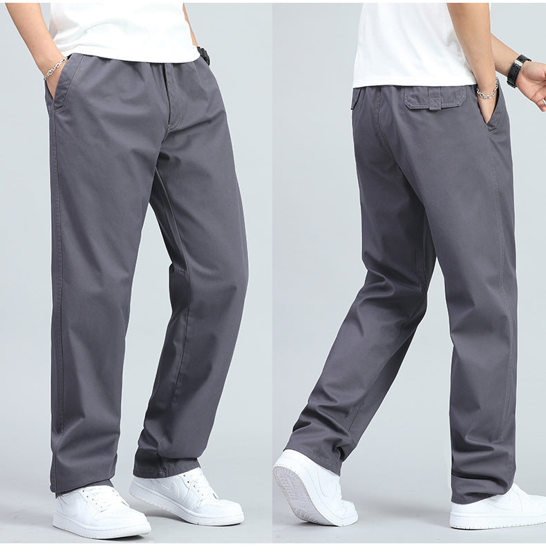MANSSINO™ | Men's Loose-Fit Cotton Straight-Leg Trousers