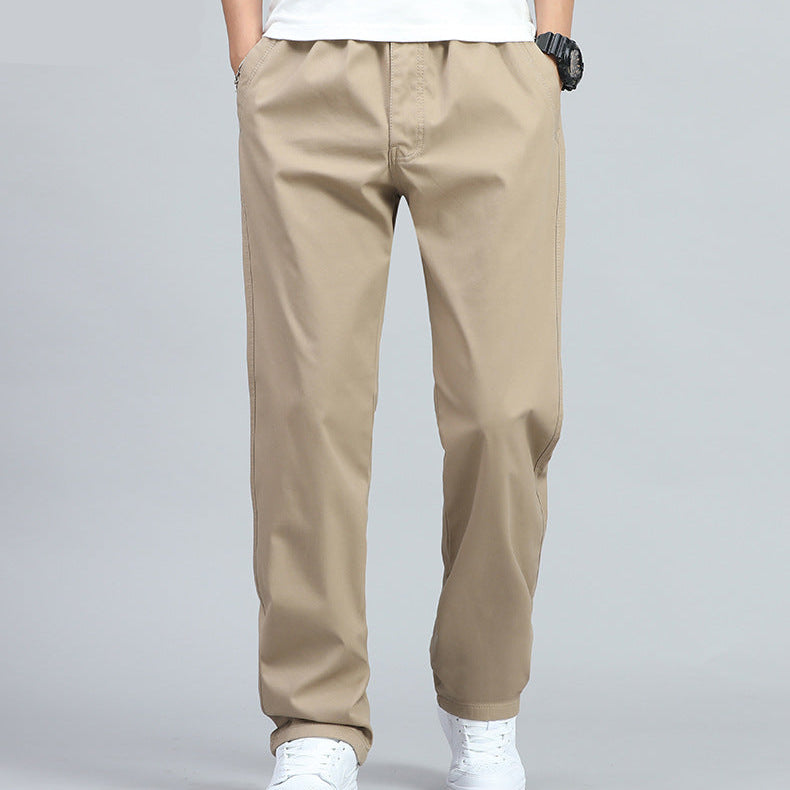 MANSSINO™ | Men's Loose-Fit Cotton Straight-Leg Trousers