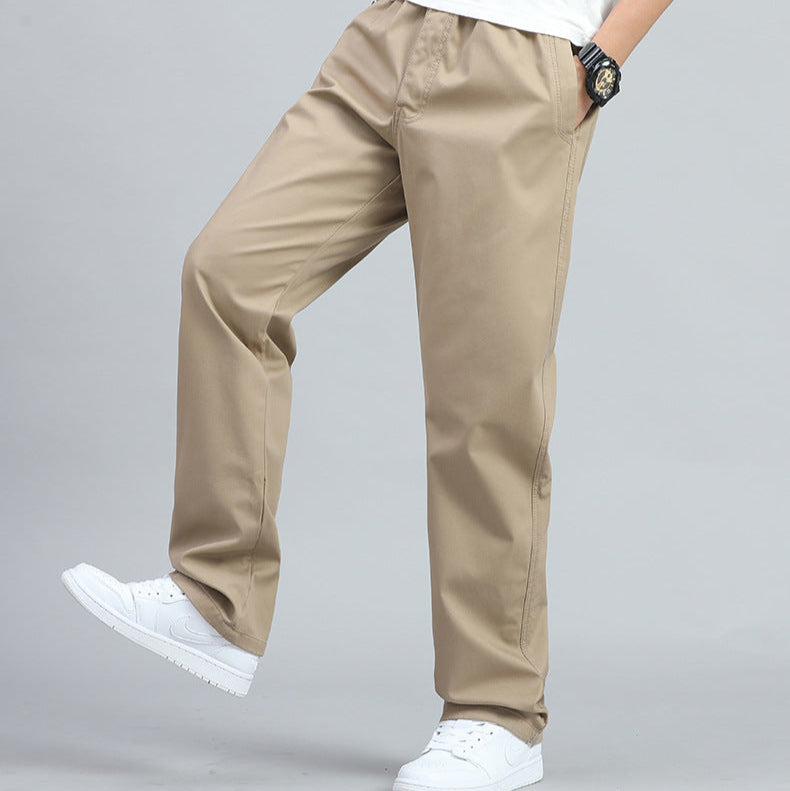 MANSSINO™ | Men's Loose-Fit Cotton Straight-Leg Trousers