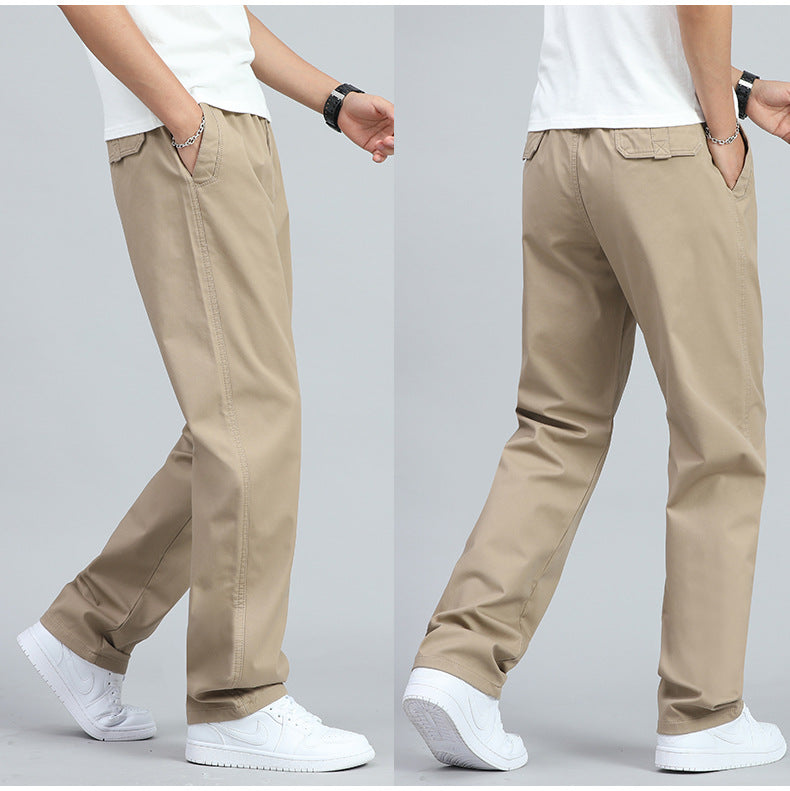 MANSSINO™ | Men's Loose-Fit Cotton Straight-Leg Trousers