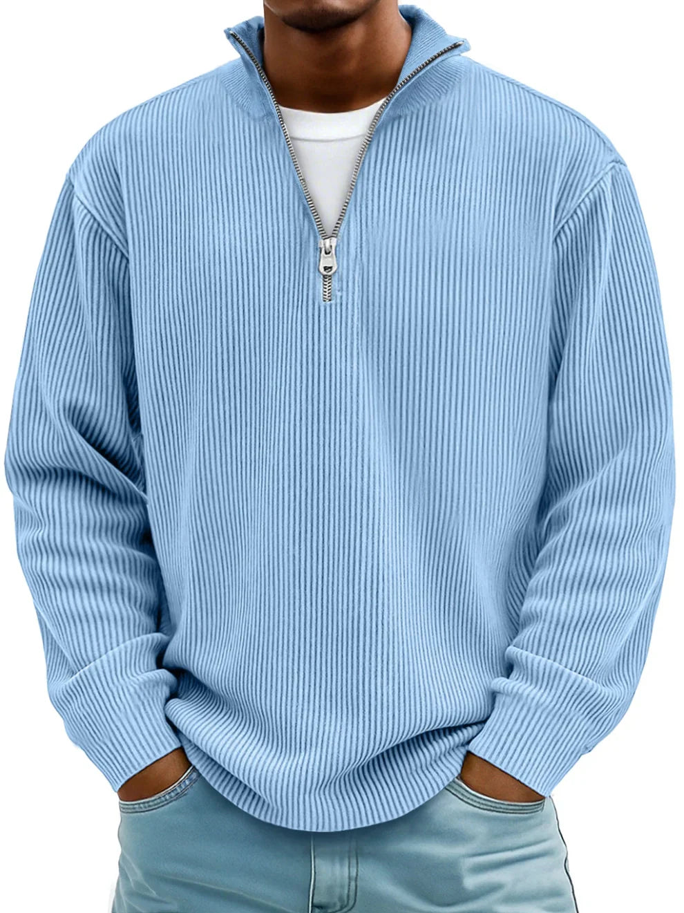 MANSSINO™ | Mid-Zip Warm Knit