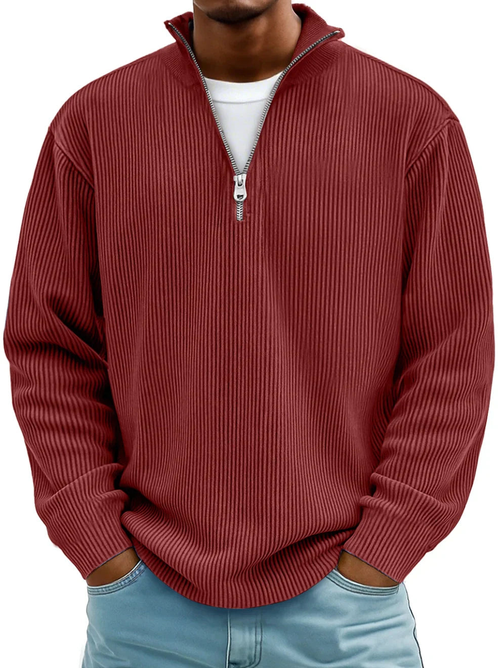 MANSSINO™ | Mid-Zip Warm Knit