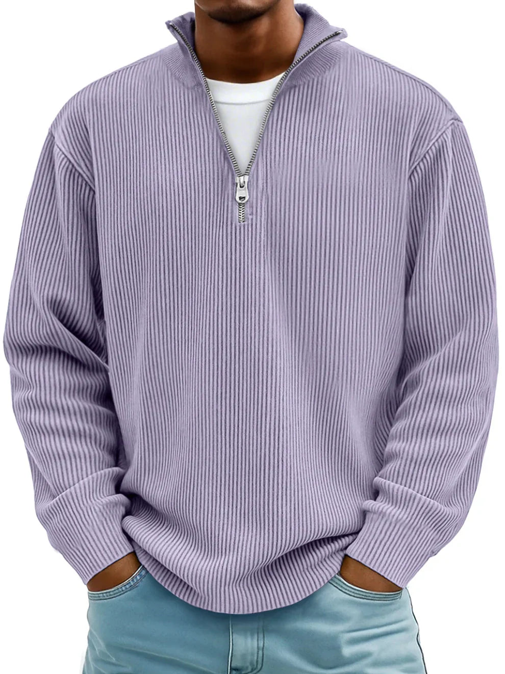 MANSSINO™ | Shape-Hold Half-Zip Knit