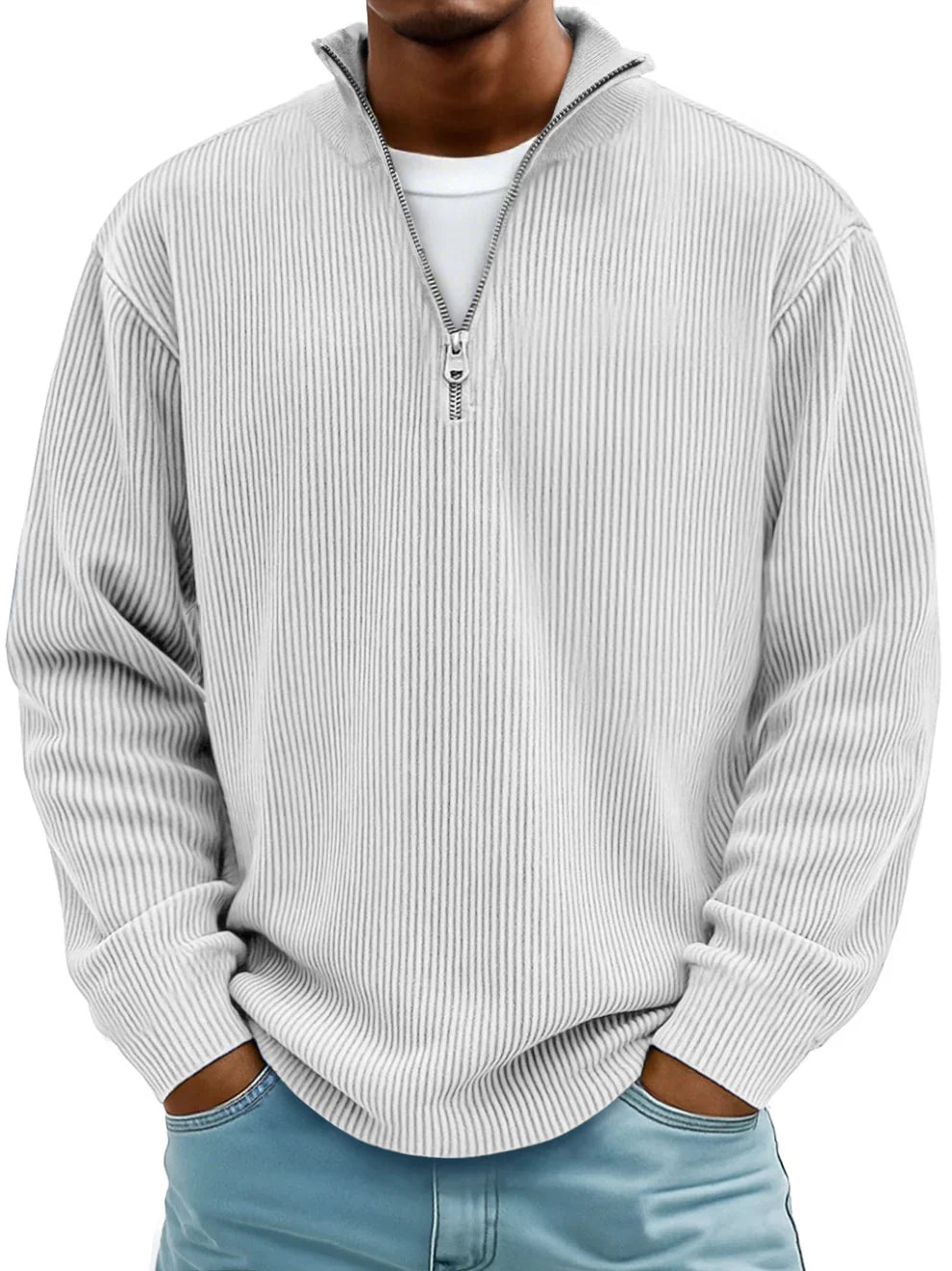 MANSSINO™ | Mid-Zip Warm Knit