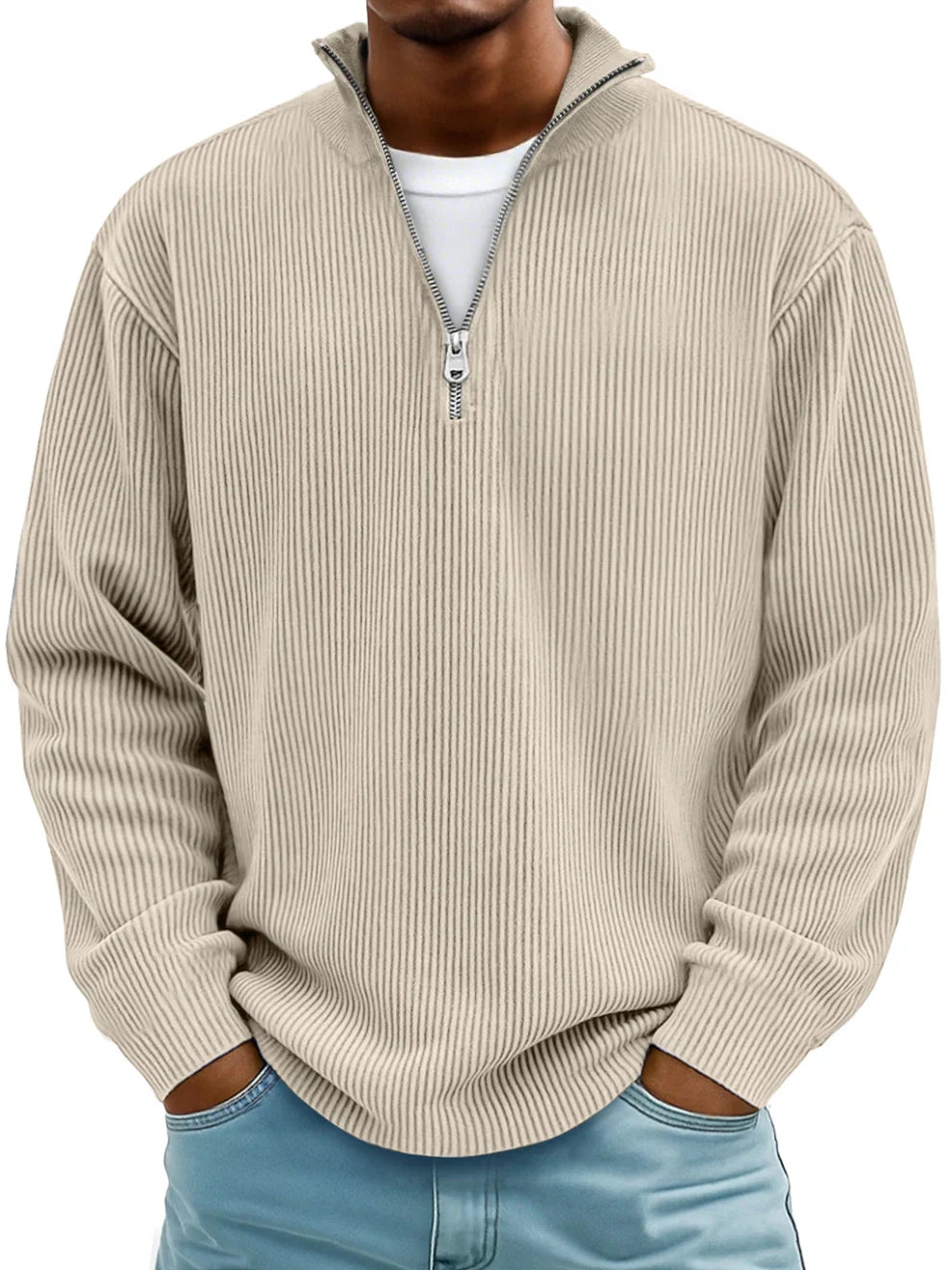 MANSSINO™ | Shape-Hold Half-Zip Knit