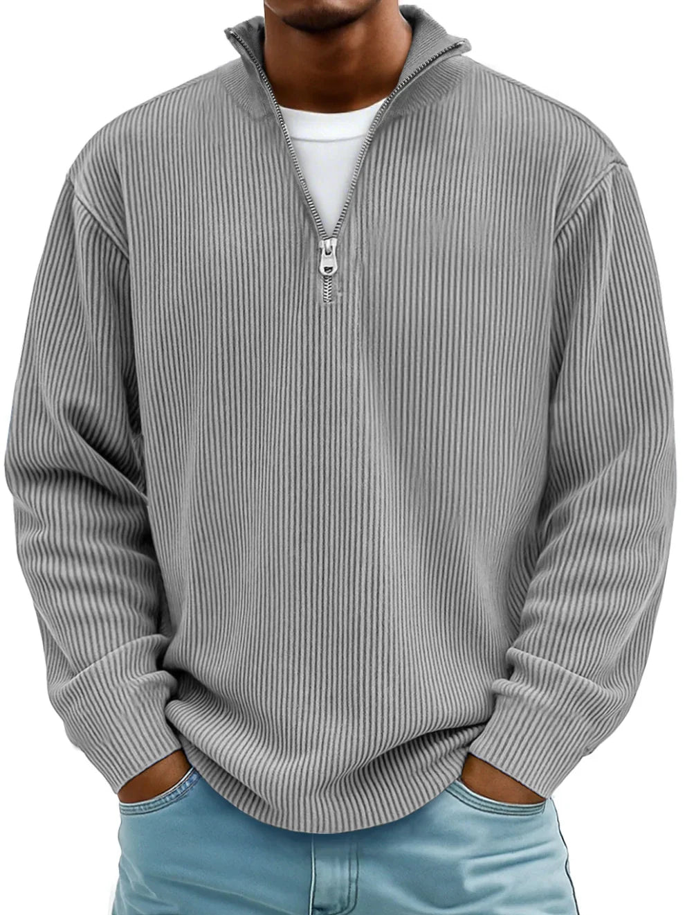 MANSSINO™ | Shape-Hold Half-Zip Knit