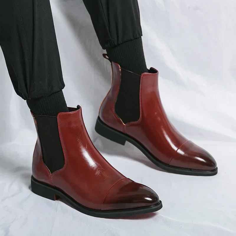 MANSSINO™ | Calvino Leather Chelsea Boots