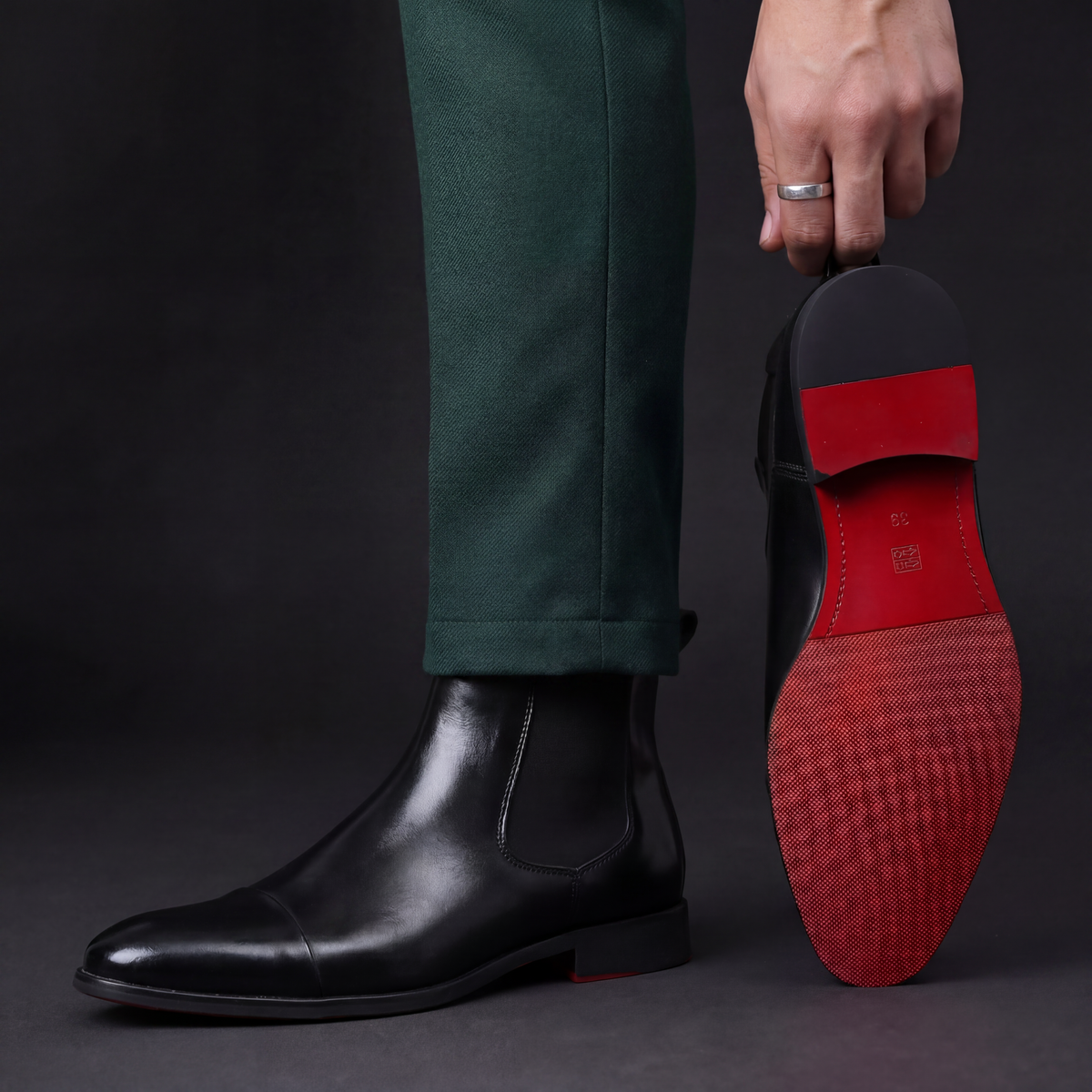MANSSINO™ | Calvino Leather Chelsea Boots