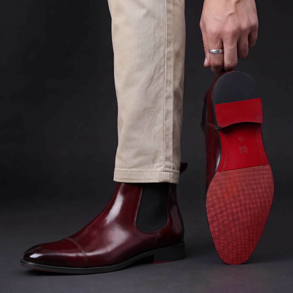 MANSSINO™ | Calvino Leather Chelsea Boots
