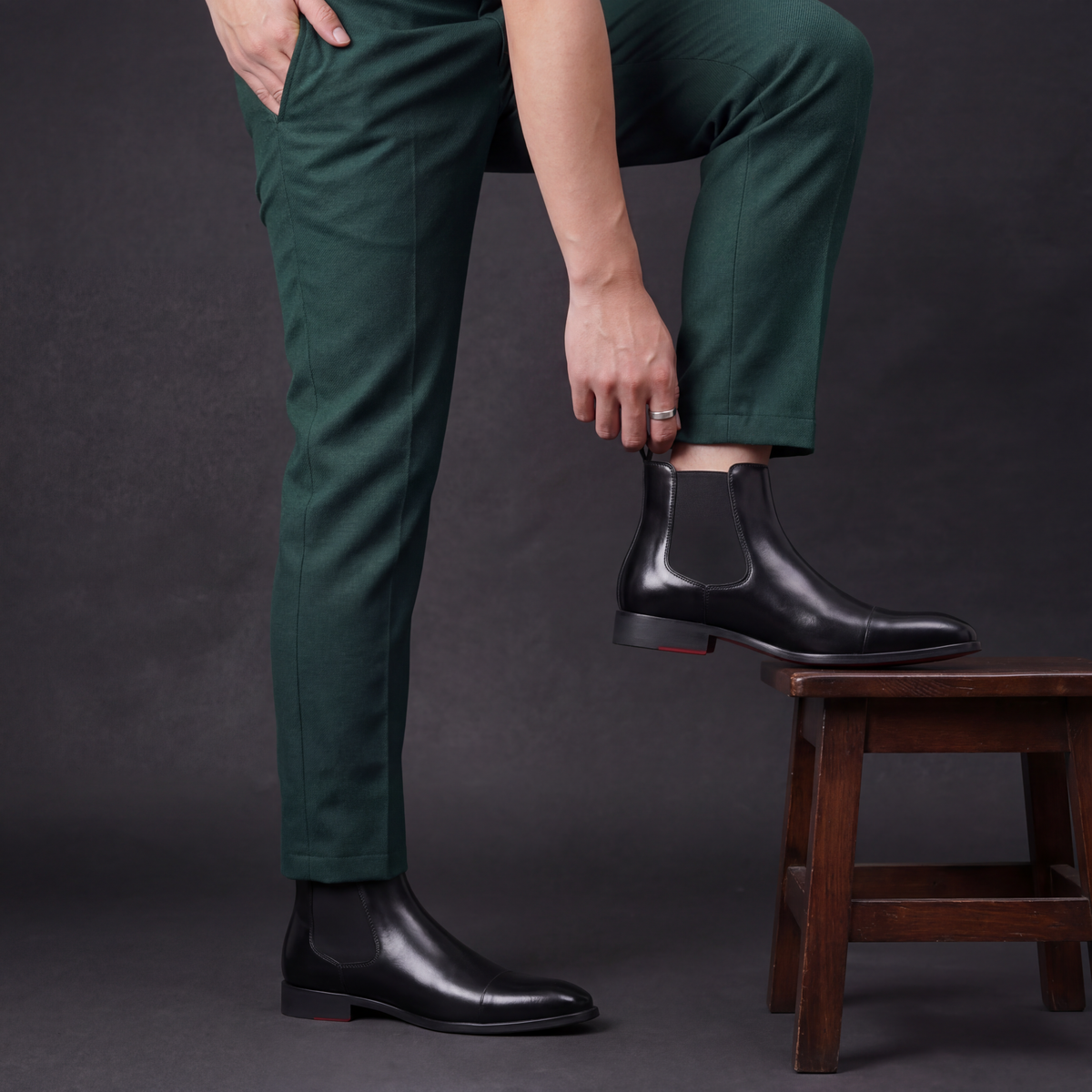 MANSSINO™ | Calvino Leather Chelsea Boots