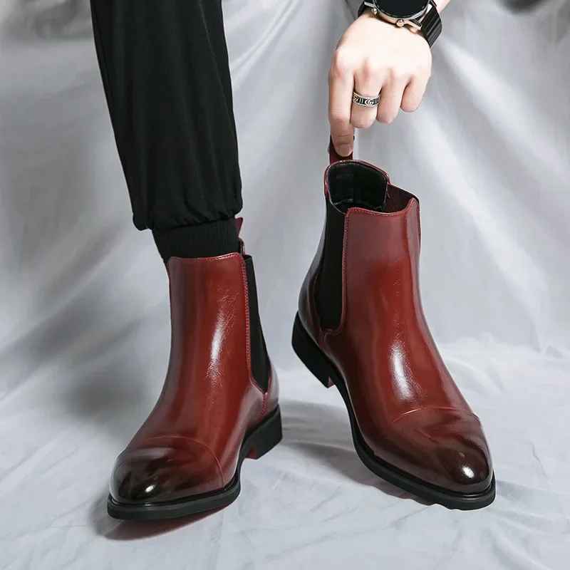 MANSSINO™ | Calvino Leather Chelsea Boots