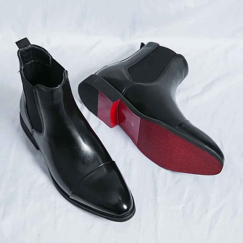 MANSSINO™ | Calvino Leather Chelsea Boots