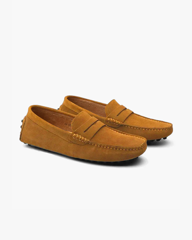 MANSSINO™ | Suede driver loafers
