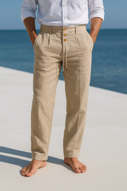 MANSSINO™ | Men's Breathable Linen Adjustable-Waist Trousers