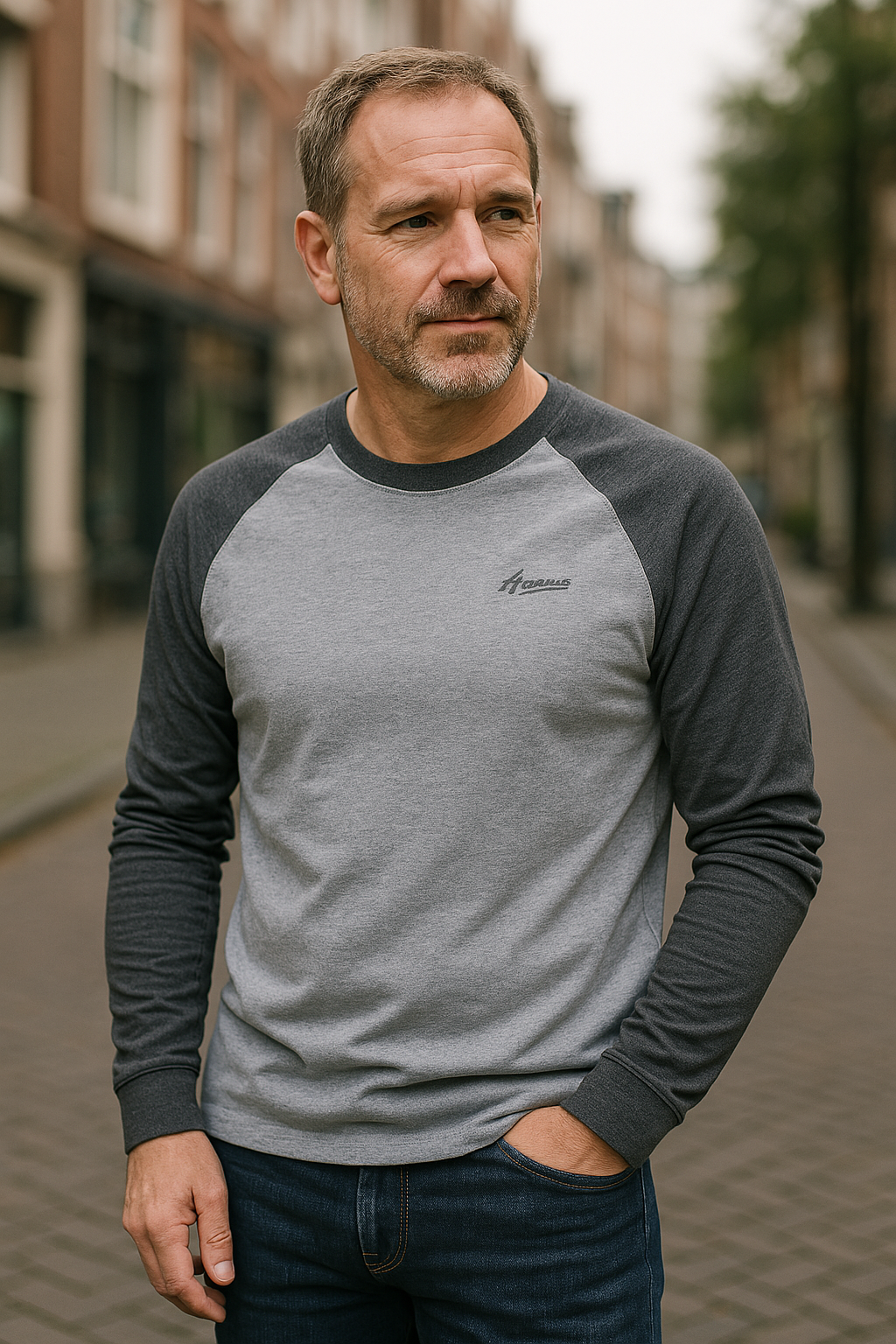 MANSSINO™ | Men's Raglan Long-Sleeve Cotton Tee