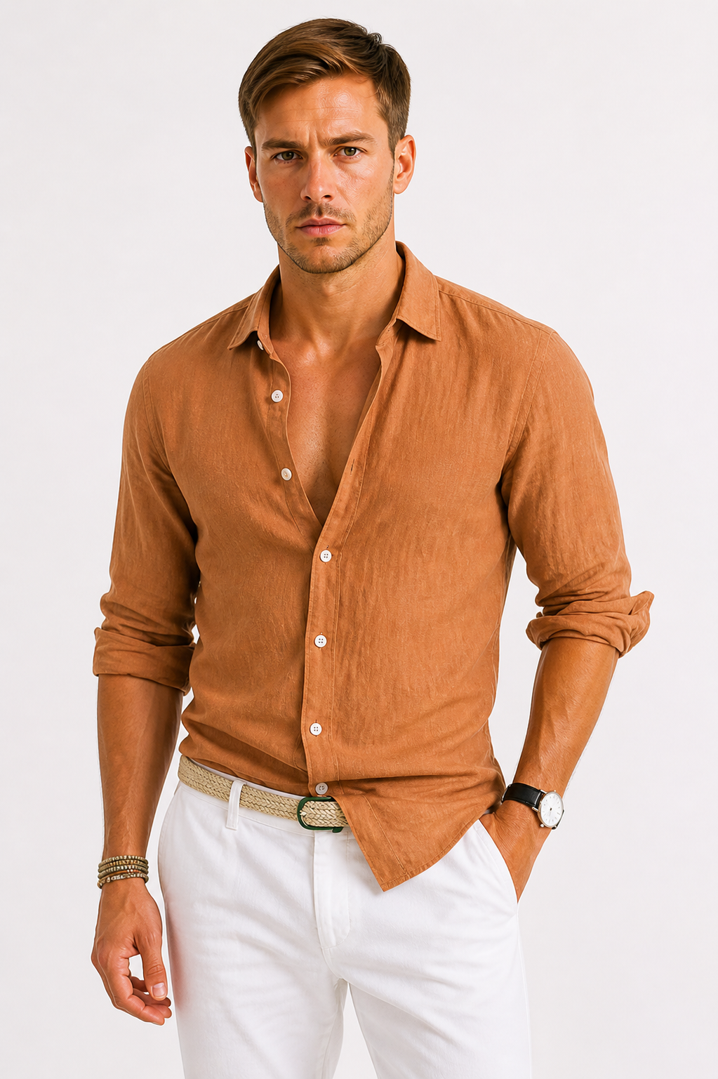 MANSSINO™ | Men's Button-Up Shirt