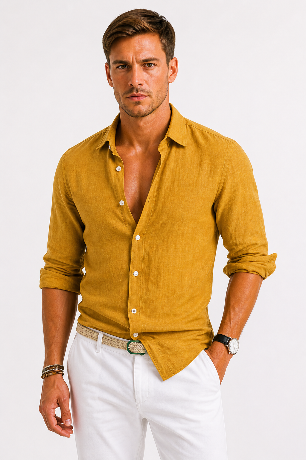 MANSSINO™ | Men's Button-Up Shirt