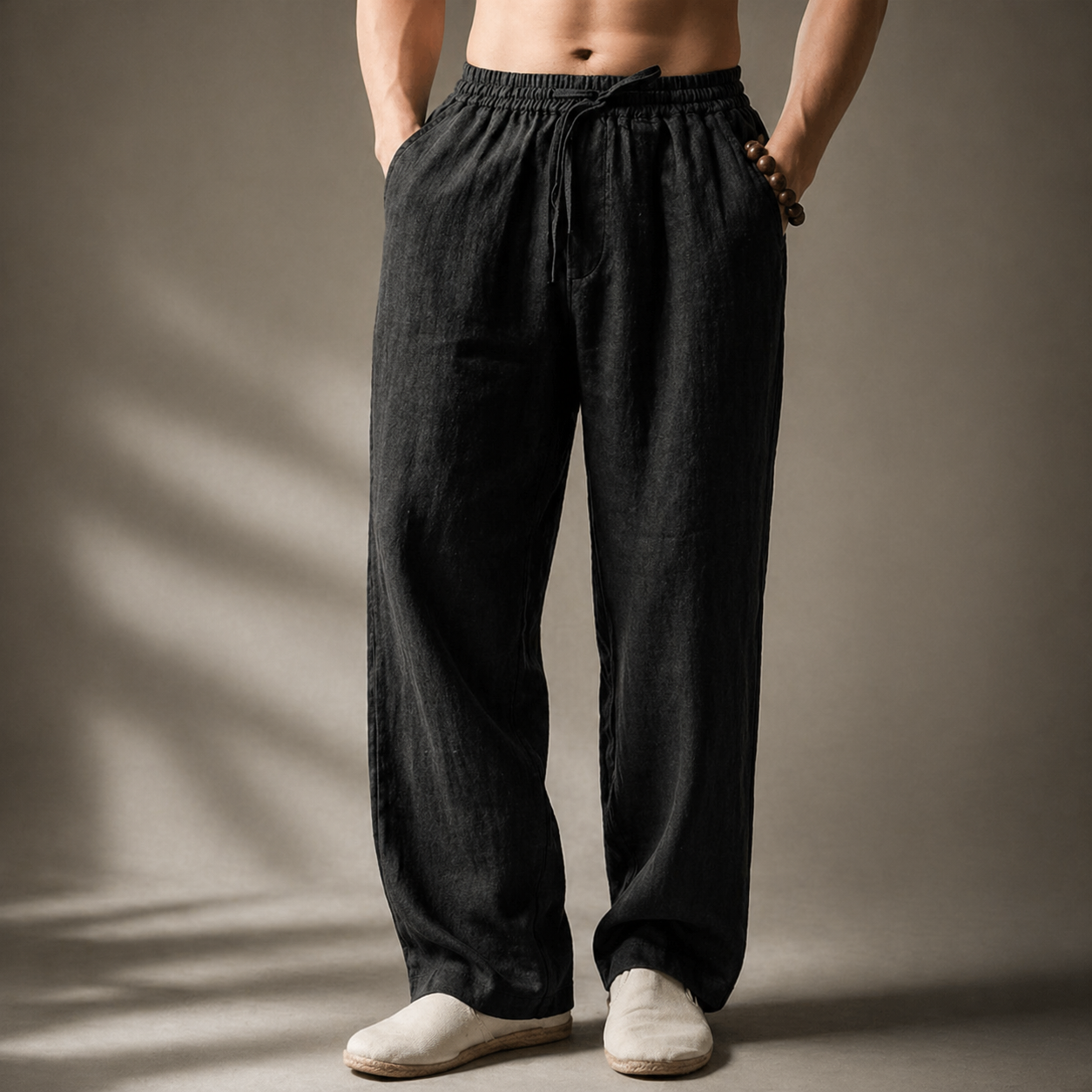 MANSSINO™ | Men's Drawstring Cotton-Linen Trousers
