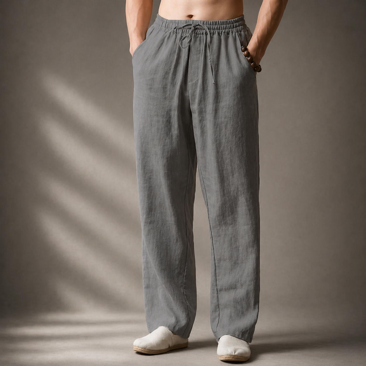MANSSINO™ | Men's Drawstring Cotton-Linen Trousers