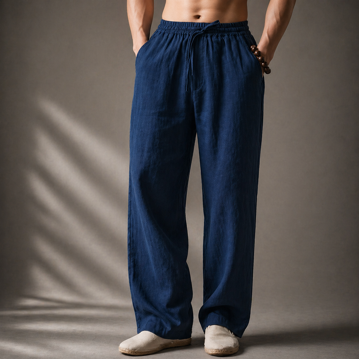 MANSSINO™ | Men's Drawstring Cotton-Linen Trousers