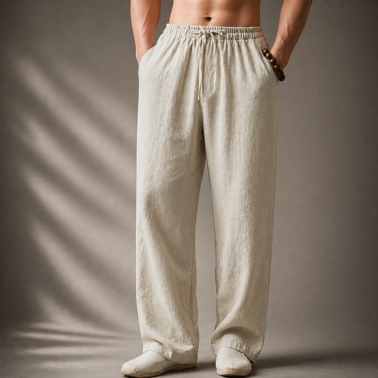 MANSSINO™ | Men's Drawstring Cotton-Linen Trousers