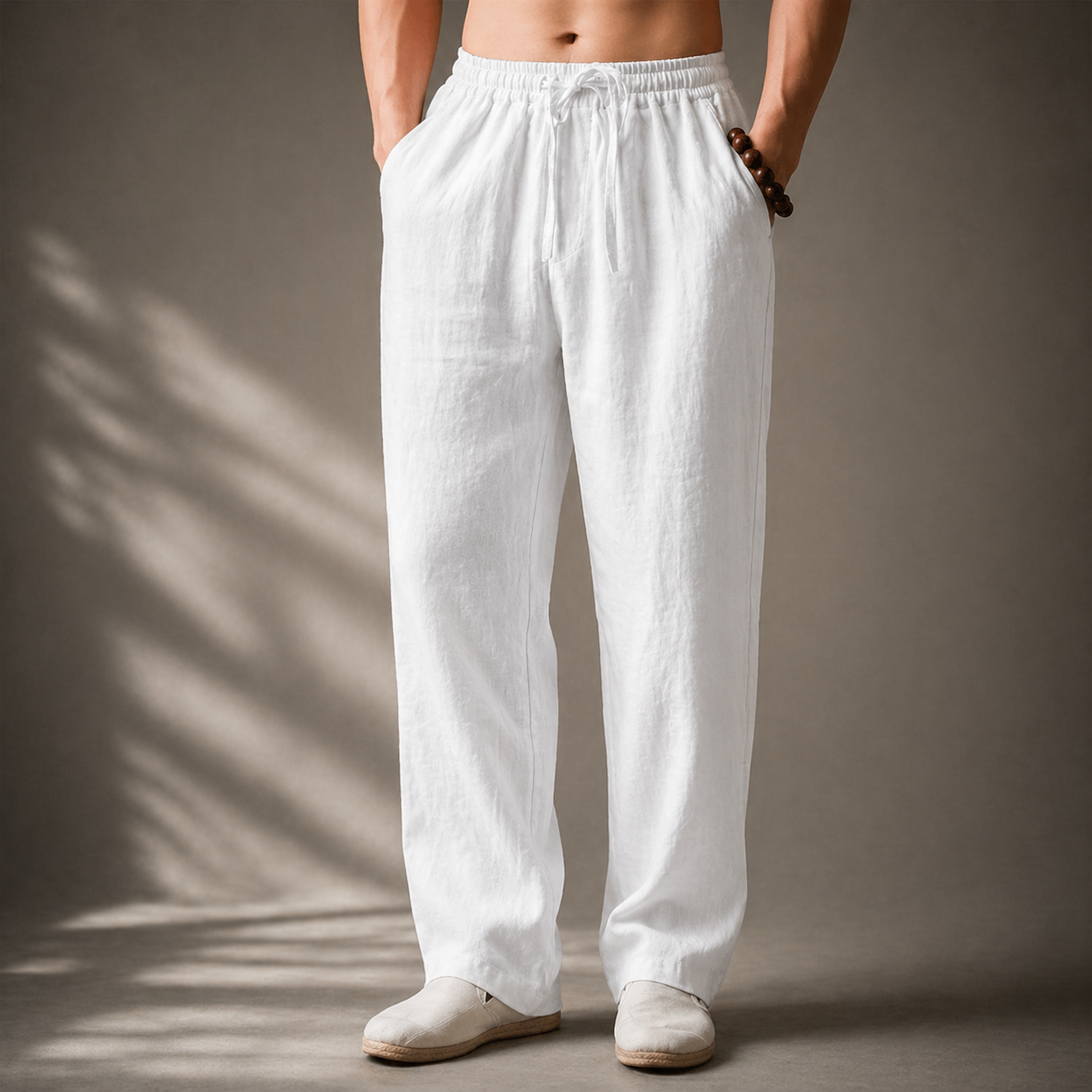 MANSSINO™ | Men's Drawstring Cotton-Linen Trousers