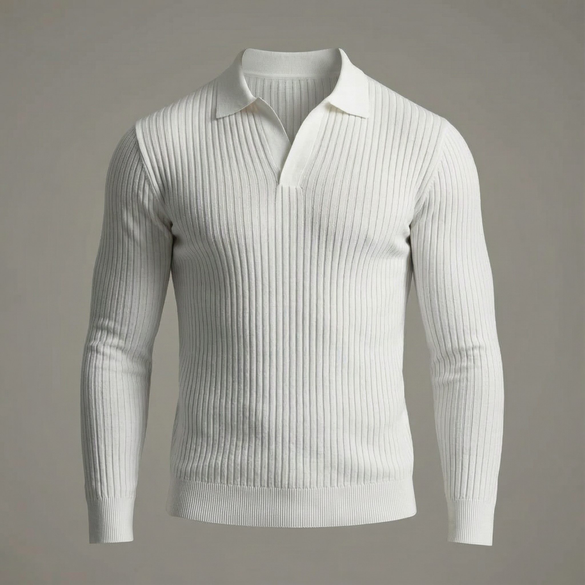 MANSSINO™ | Open-Collar Knitted Shirt