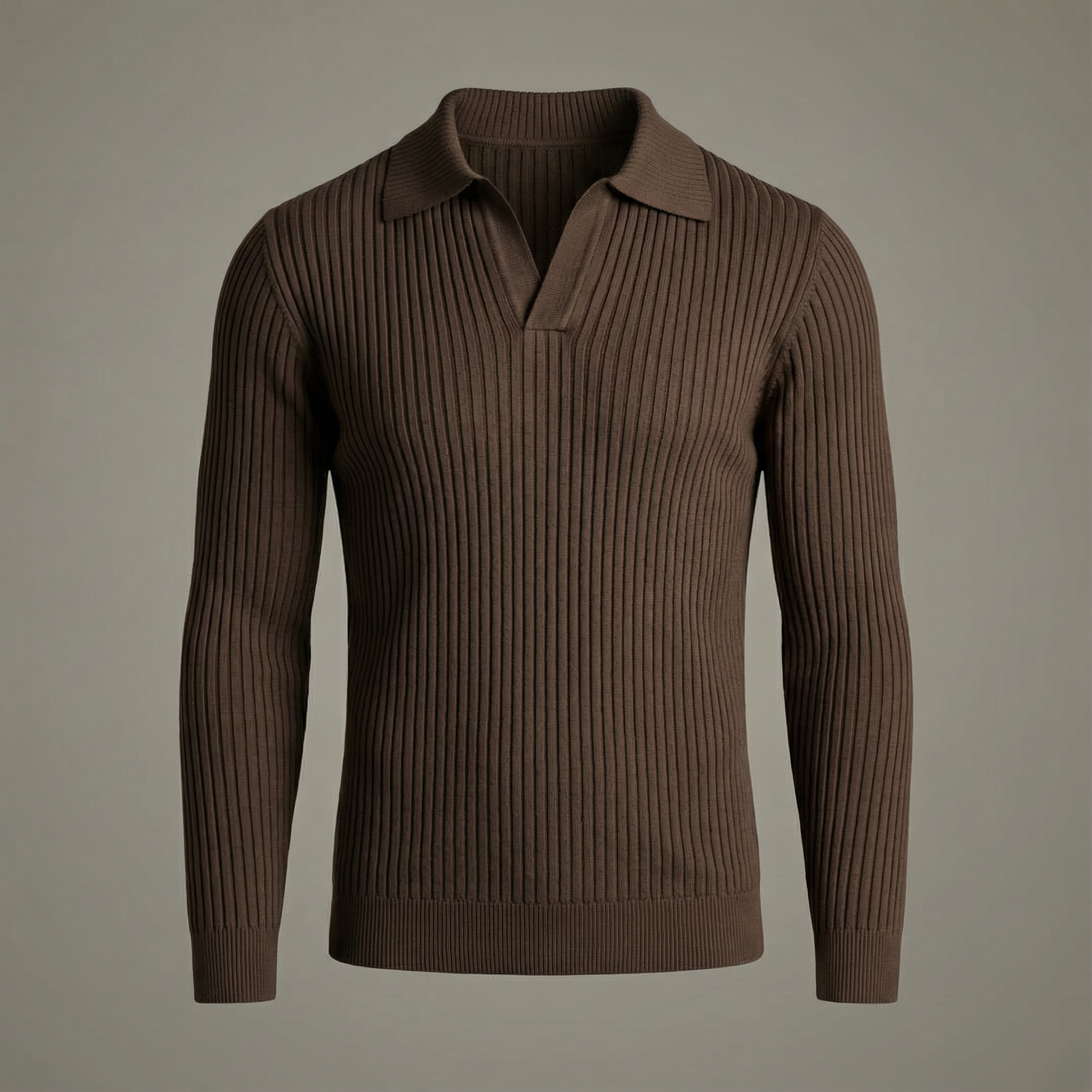 MANSSINO™ | Open-Collar Knitted Shirt