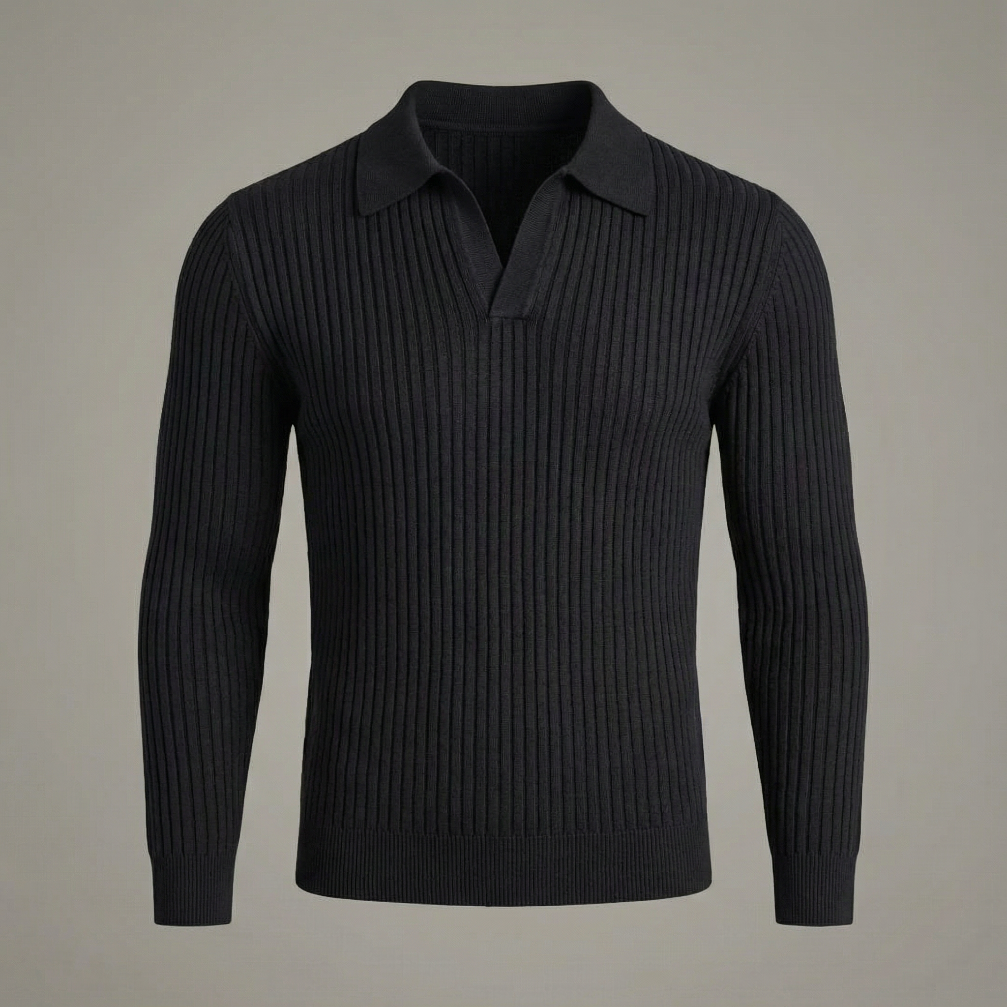 MANSSINO™ | Open-Collar Knitted Shirt