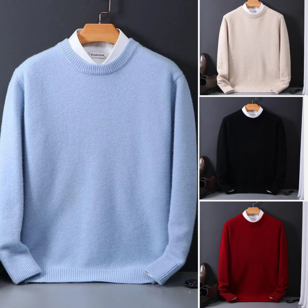 MANSSINO™ | Pure Cashmere Knit Long Sleeve