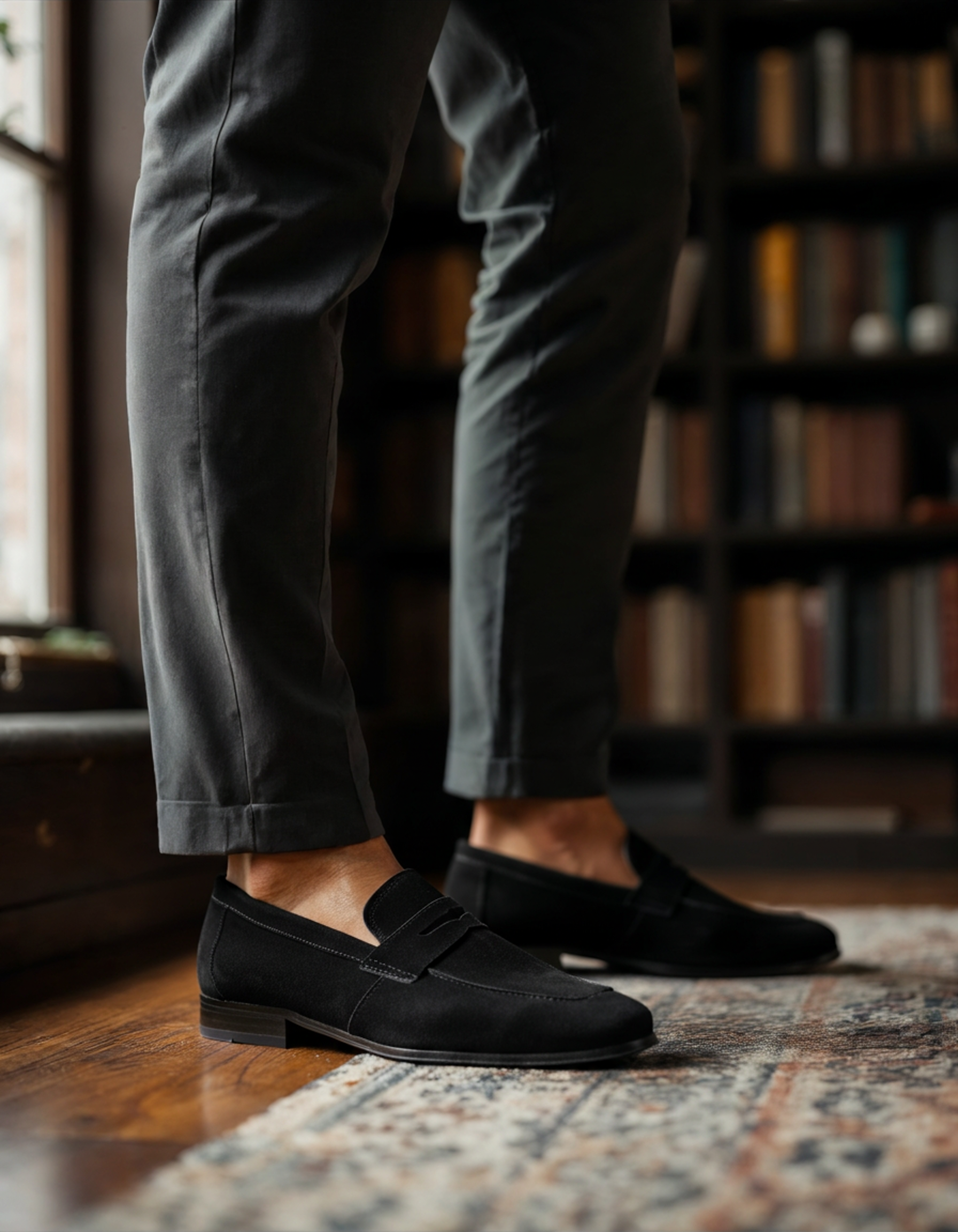 MANSSINO™ | Suede penny loafers