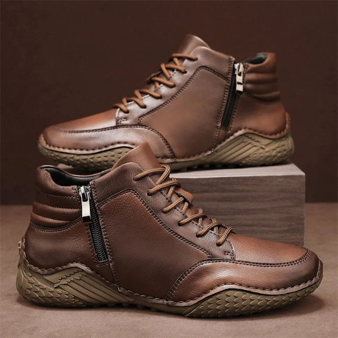 MANSSINO™ | MENS LEATHER ANKLE BOOTS