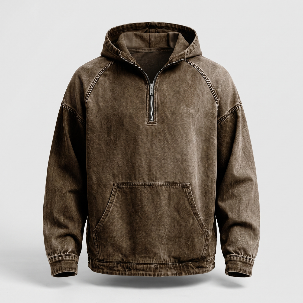 MANSSINO ™ | RIVINGTON HALF-ZIP DENIM JACKET
