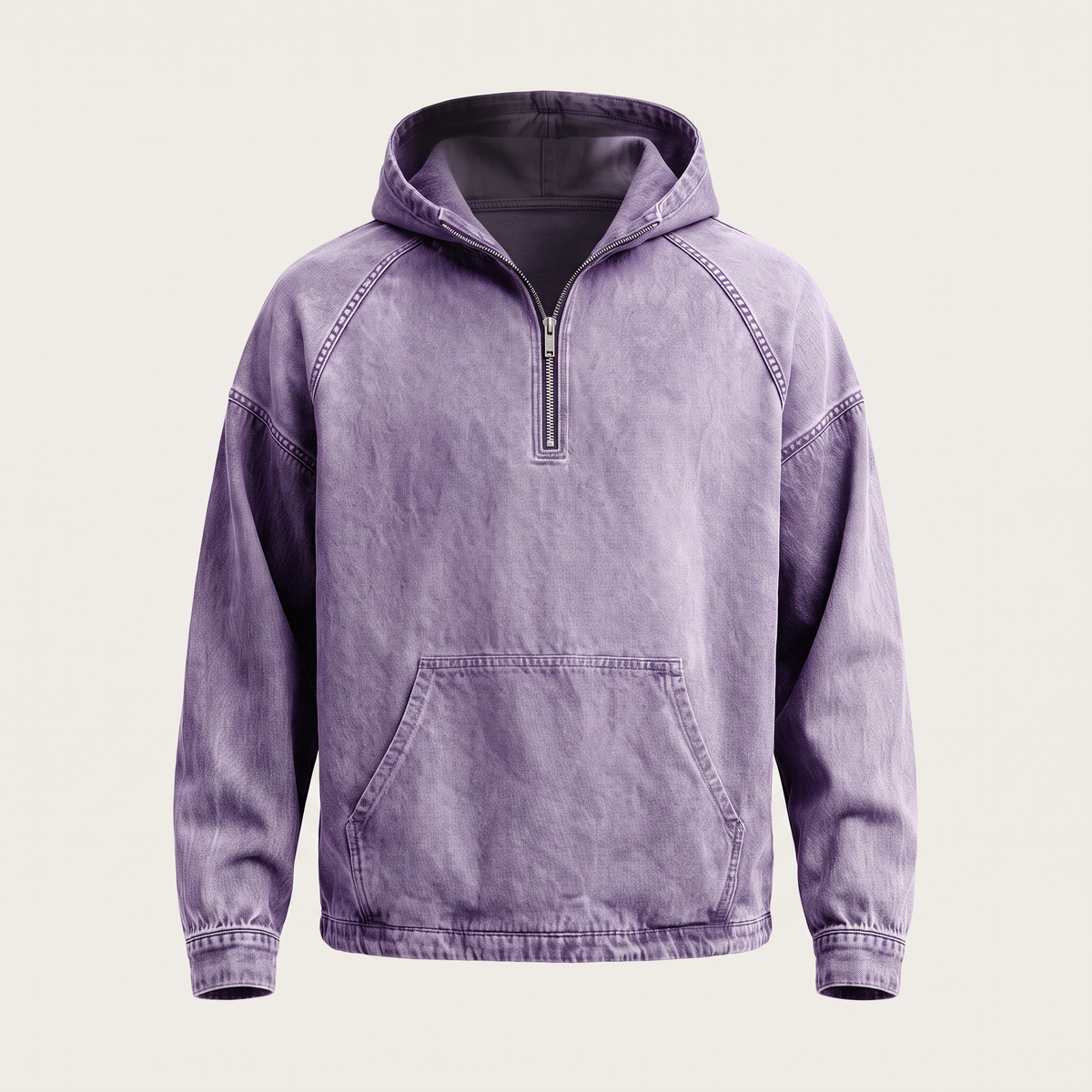 MANSSINO ™ | RIVINGTON HALF-ZIP DENIM JACKET