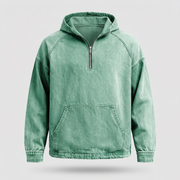 MANSSINO ™ | RIVINGTON HALF-ZIP DENIM JACKET