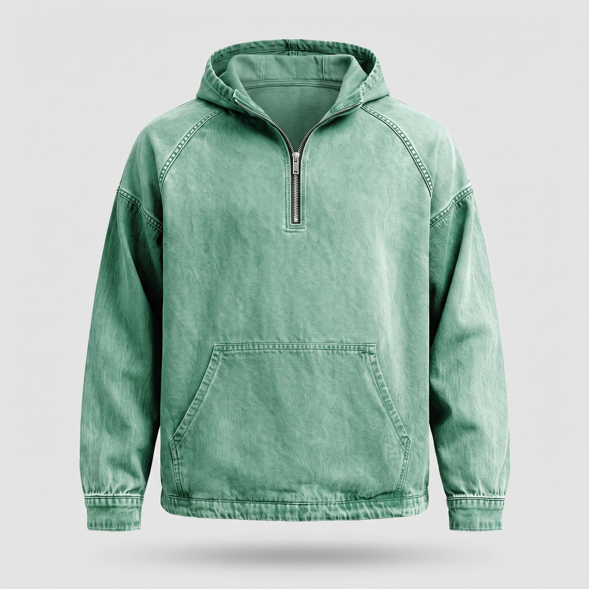 MANSSINO ™ | RIVINGTON HALF-ZIP DENIM JACKET