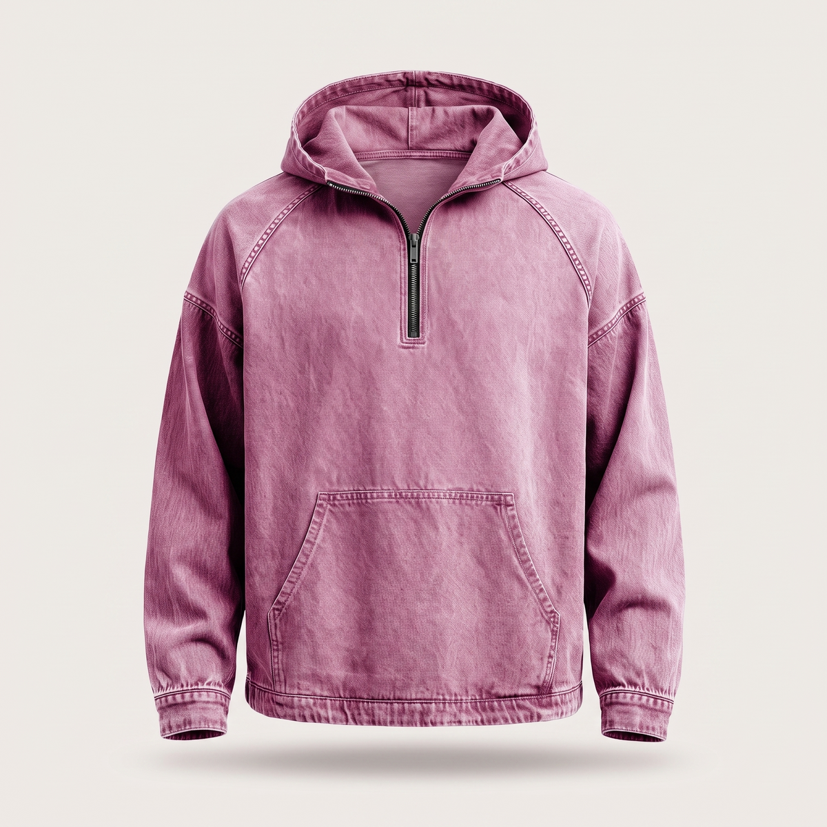 MANSSINO ™ | RIVINGTON HALF-ZIP DENIM JACKET
