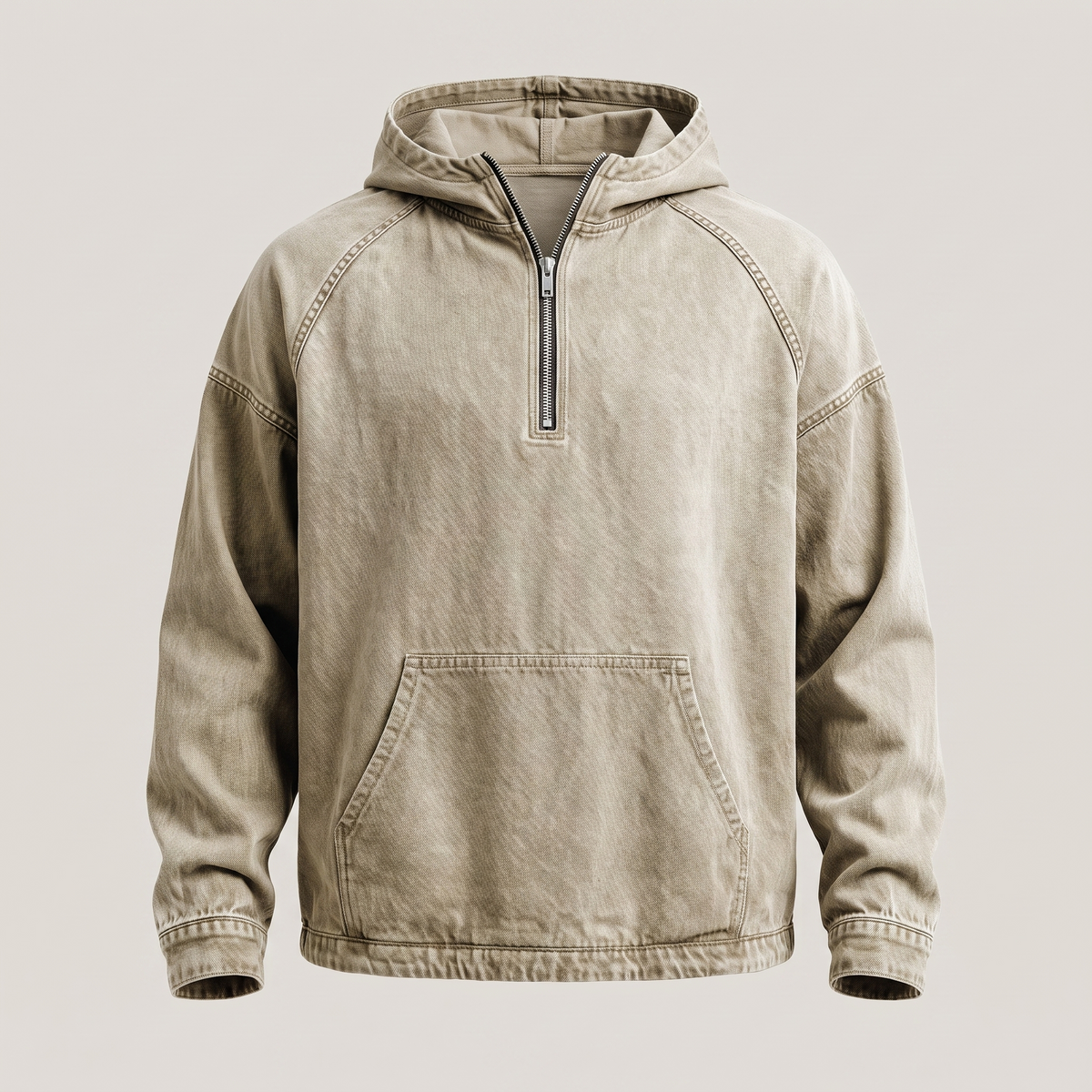 MANSSINO ™ | RIVINGTON HALF-ZIP DENIM JACKET